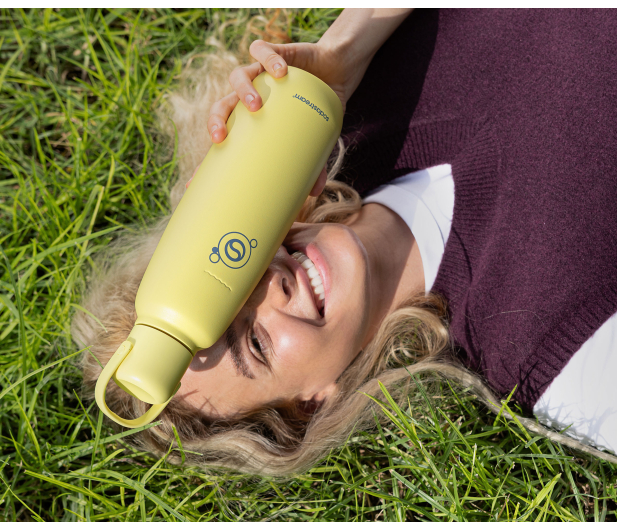 SodaStream Butelka termiczna Fizz&Go w kolorze żółtym 0,9l - 1533420 - zdjęcie 3